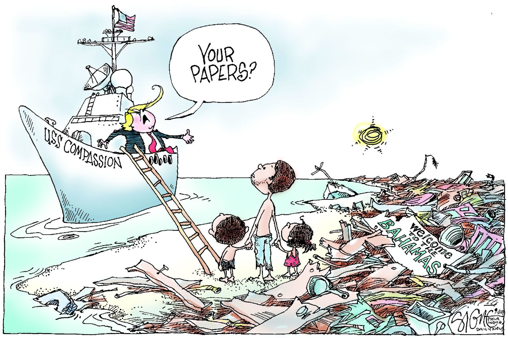 Signe Wilkinson editorial cartoon